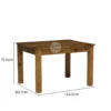 4 seater to 6 seater dining table set design made with solid sheesham wood & cushion seat