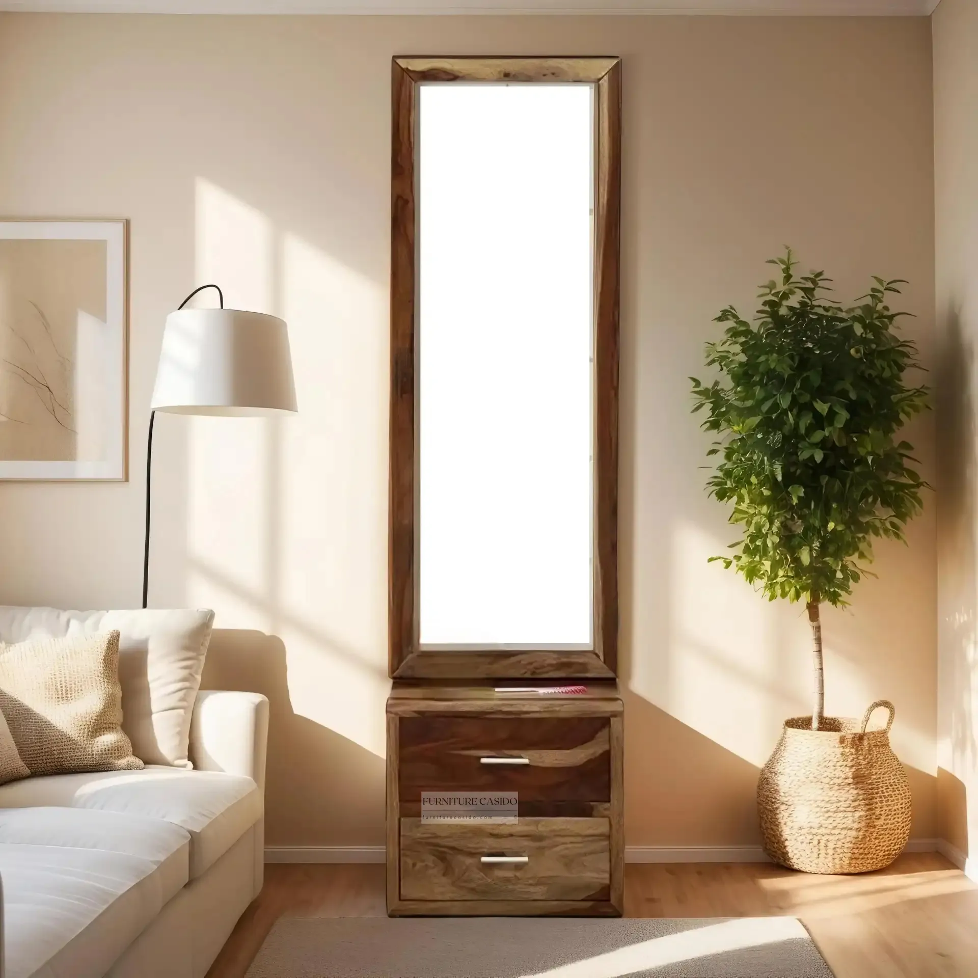 solid sheesham wood dressing table design