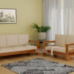 CONTEMPORARY SOLID WOOD SOFA SET IN 1, 2 SEATER & 3 - CHOOSE YOUR COMBINATION