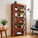 X - FRAME CONTEMPORARY WOODEN BOOKSHELF & DISPLAY RACK