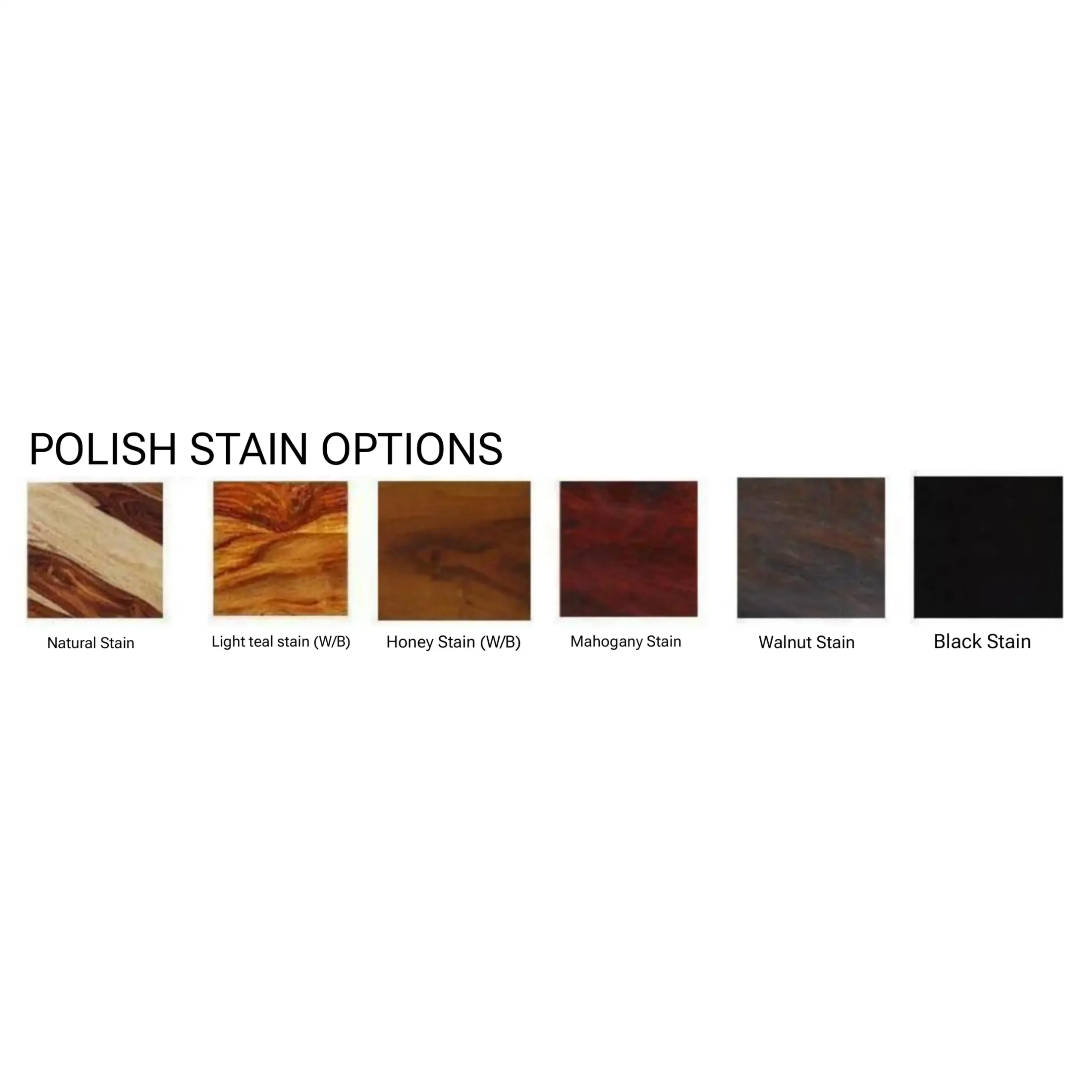Polish stain options for wooden furniture for home