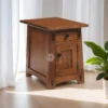 bedroom bedside table design made with solid sheesham wood - bedroom furniture