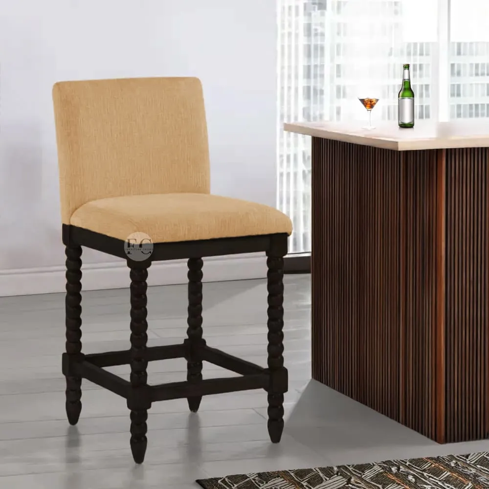restaurant & bar chair design made from sheesham wood & cushion seat & back