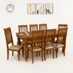 CLASSIC SHEESHAM WOOD DINING TABLE SET 8 SEATER SIZE - 4 & 6 SEATER OPTION AVAILABLE