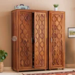 WARDROBE - CUPBOARD MADE FROM SHEESHAM WOOD ( 2 DRAWERS & 2, 3 DOORS ) - BEDROOM FURNITURE