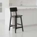 CONTEMPORARY WOODEN HIGH CHAIR FOR KITCHEN COUNTER - BAR CHAIR