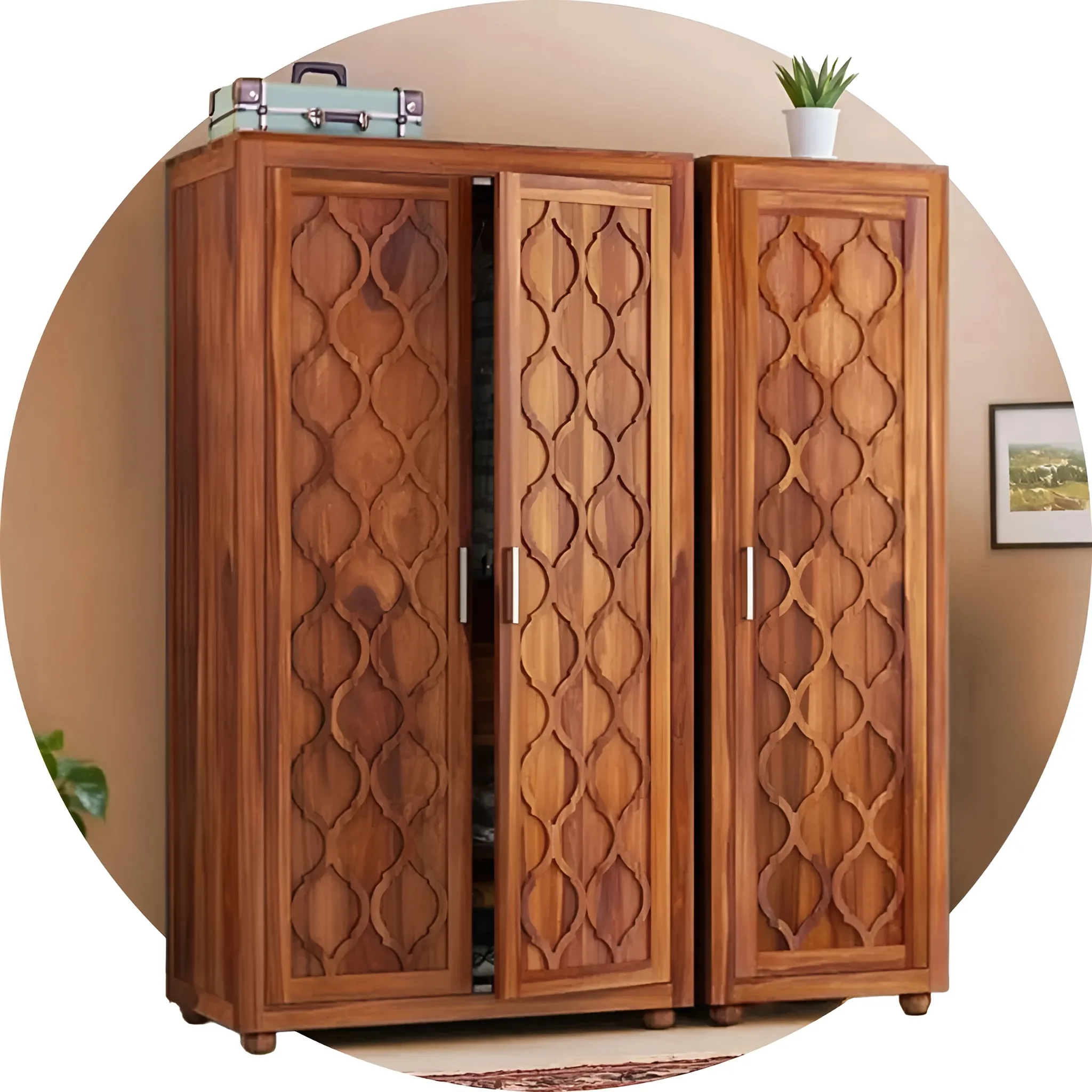 Buy wooden wardrobe almirah cupboard