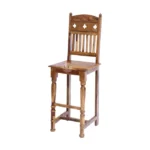 TRADITIONAL HANDMADE COUNTER & BAR CHAIR MADE OF SOLID SHEESHAM WOOD - RESTAURANT FURNITURE