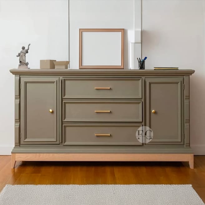 designer sideboard storage cabient with 2 drawers & 2 doors