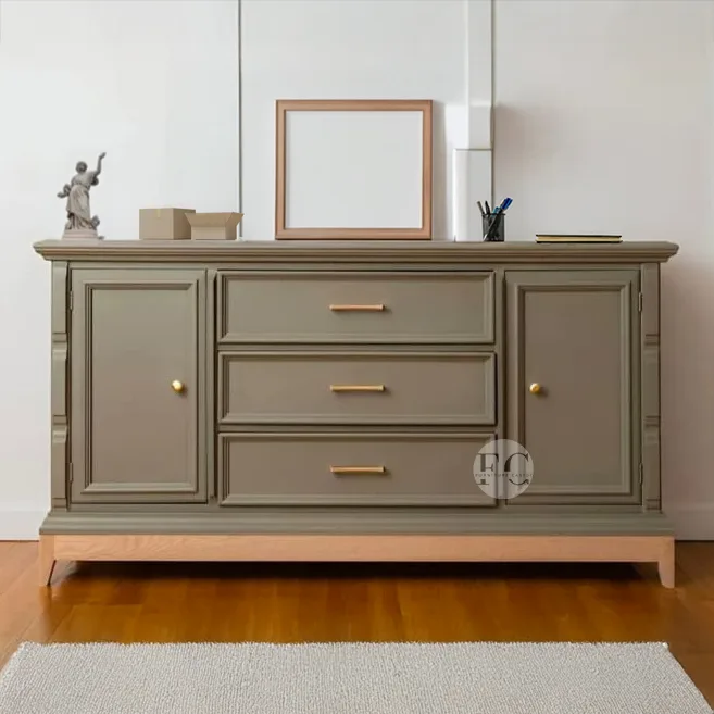 designer sideboard storage cabient with 2 drawers & 2 doors