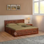 DIAMOND WOODEN BOX BED WITH STORAGE - QUEEN & KING SIZE BED WITH STORAGE