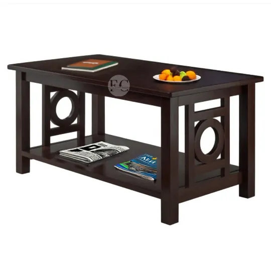 living room wood coffee table design