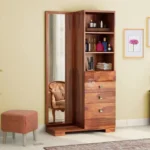 MODERN SOLID SHEESHAM WOOD DRESSING TABLE WITH STORAGE