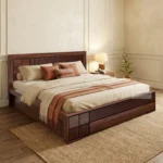 ARDA SOLID WOODEN QUEEN SIZE BED WITH HYDRAULIC STORAGE