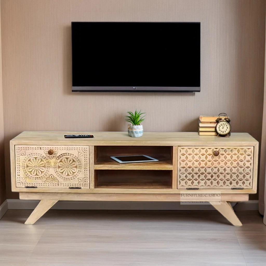 solid wooden tv cabinet design - wooden tv unit design