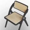 wooden chair design with rattan cane work for office, restaurant, bar & hotel