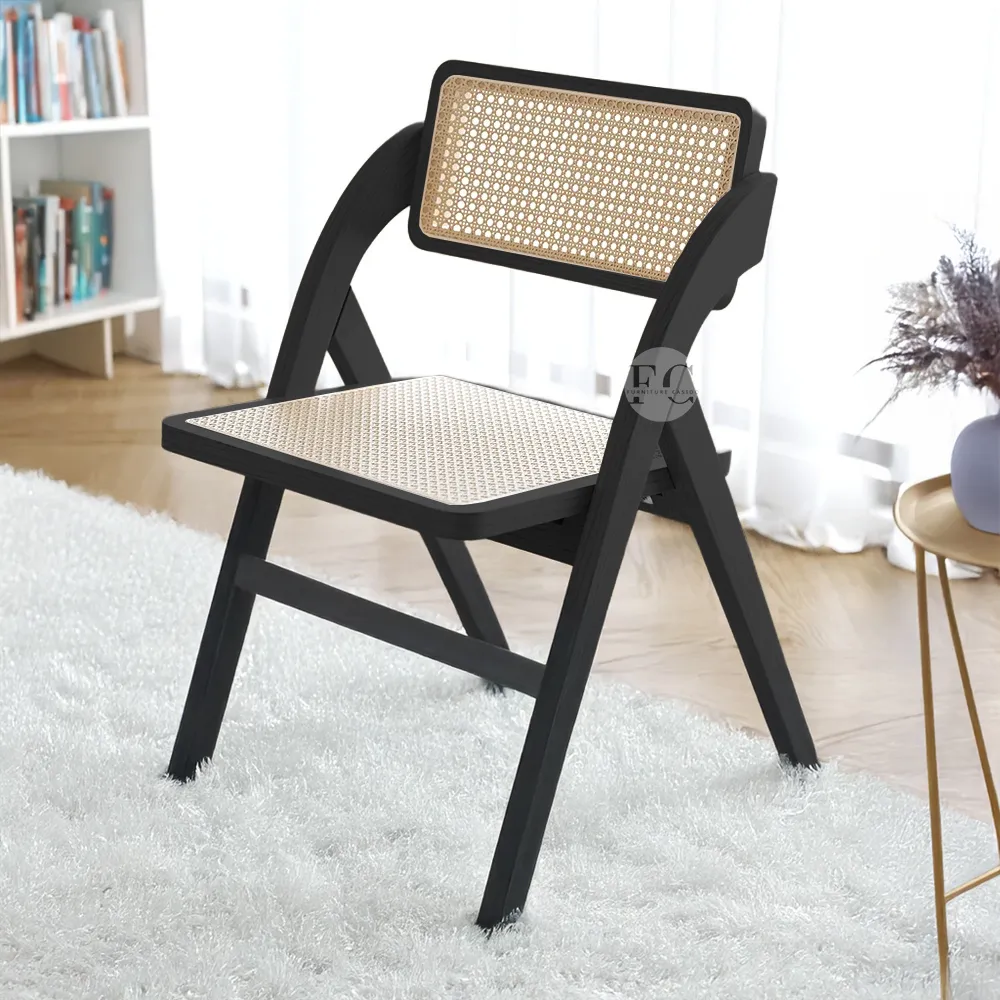 wooden chair design with rattan cane work for office, restaurant, bar & hotel2