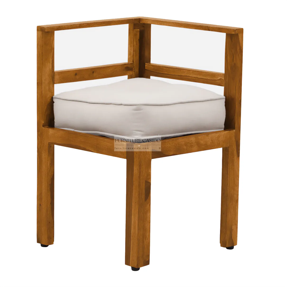 wooden space saver 4 seater dining set in compact design