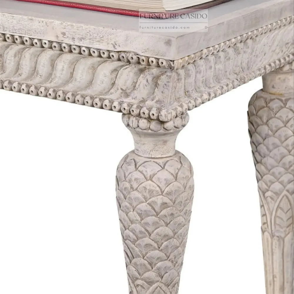 solid sheesham wood console table design