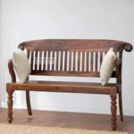 TRADITIONAL SOLID SHEESHAM WOODEN BENCH DESIGN