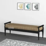 HORIZON SOLID SHEESHAM WOODEN BENCH FOR LIVING ROOM