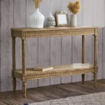 ARISTA WOODEN ENTRANCE CONSOLE TABLE ONLINE WITH BOTTOM SHELF