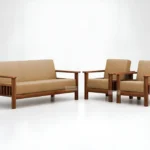 LUZORA SOLID SHEESHAM 4 SEATER WOODEN SOFA SET - IN ALL SET