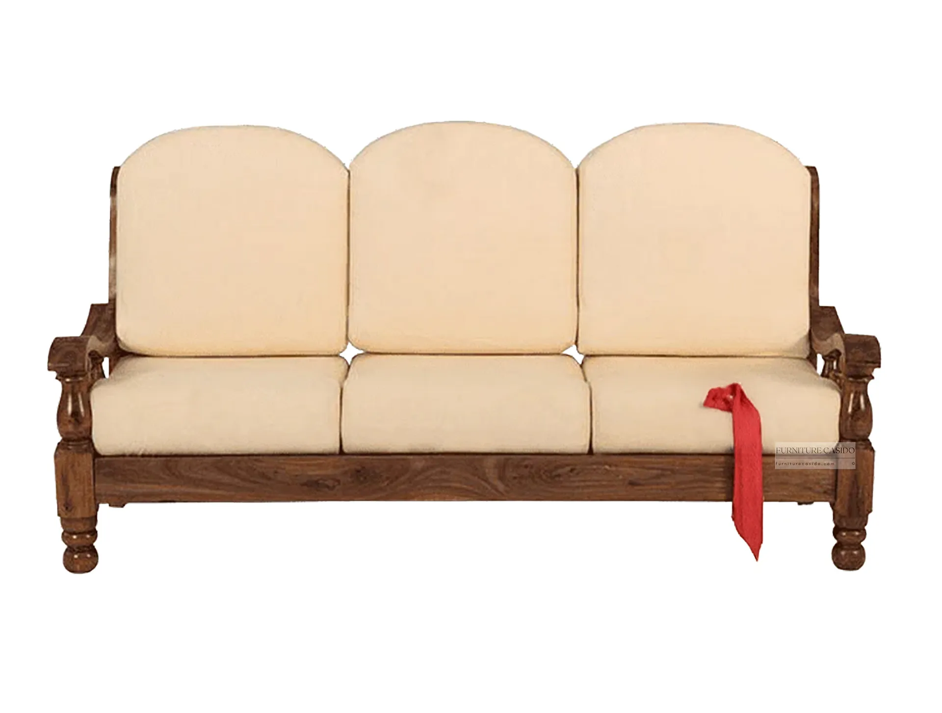 5 five seater wooden sofa set 3 1 1 with center table - solid sheesham wood