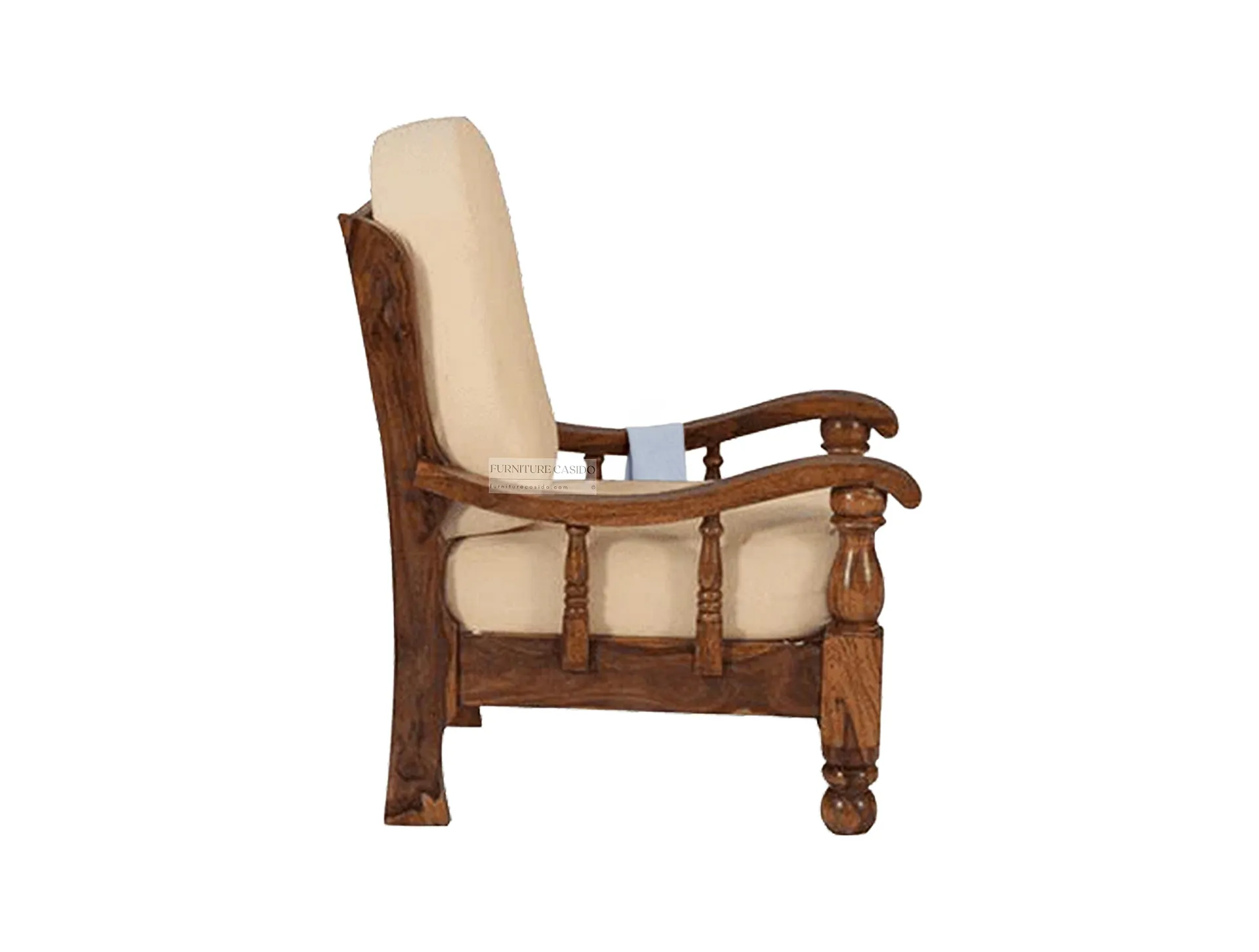 5 five seater wooden sofa set 3 1 1 with center table - solid sheesham wood