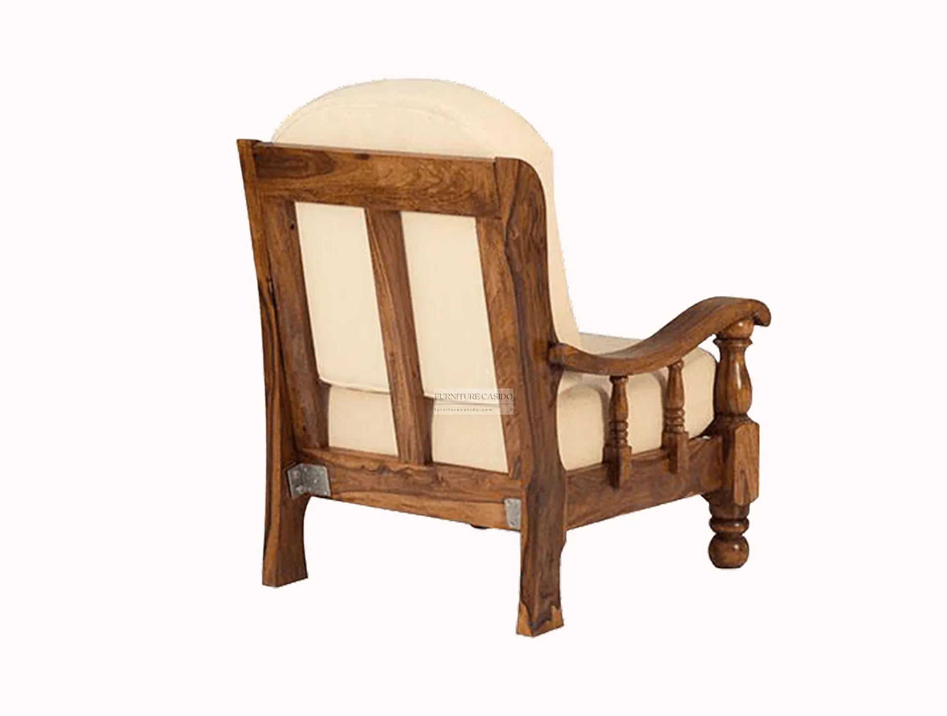 5 five seater wooden sofa set 3 1 1 with center table - solid sheesham wood