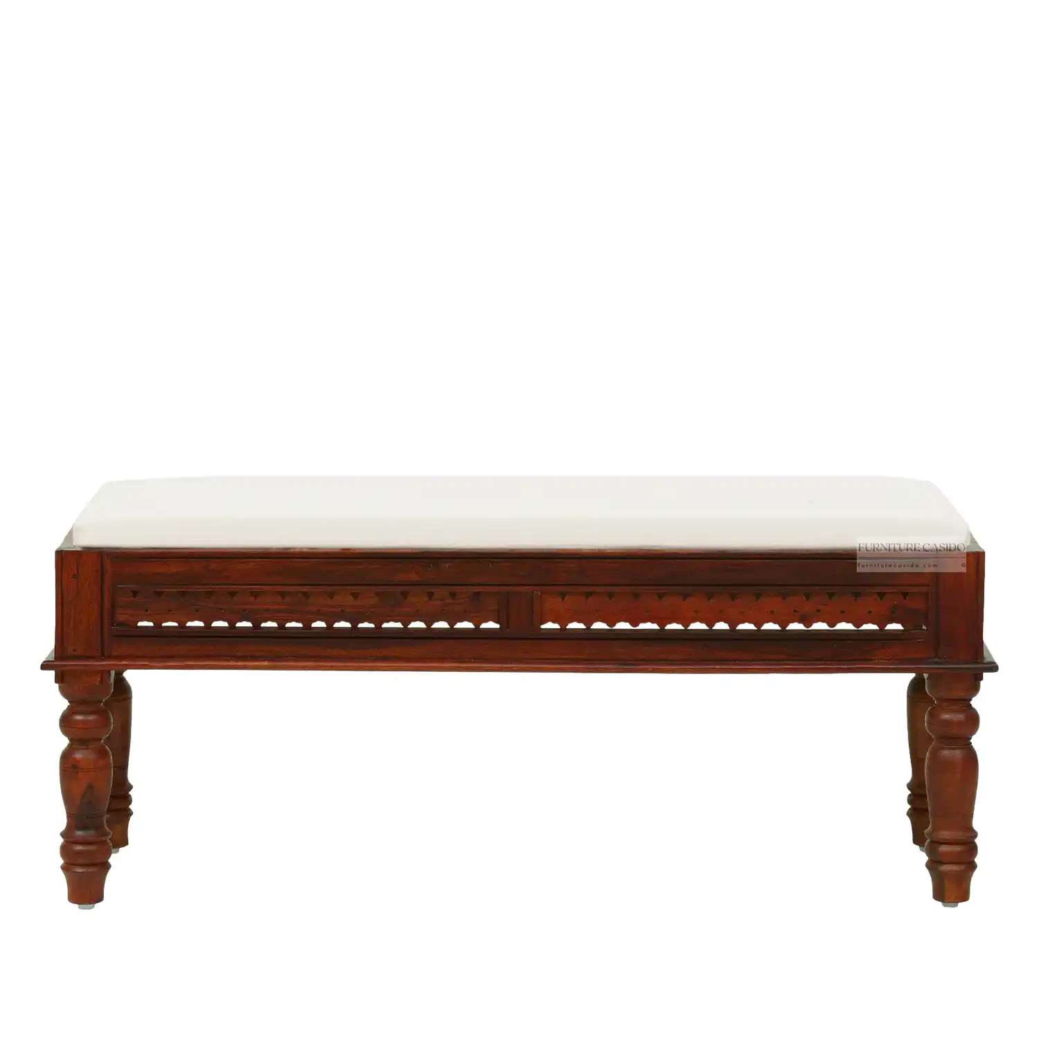 sheesham wood 6 seater dining table with bench