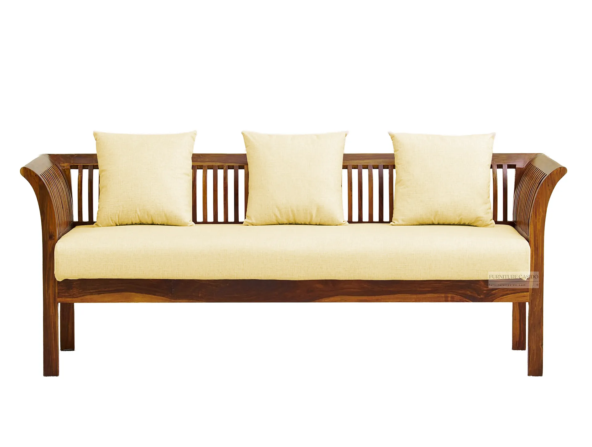 solid sheesham wood 6 seater sofa set - 3 2 1 sofa set