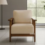 MAJEST SOLID SHEESHAM WOODEN 1 SINGLE SEATER SOFA DESIGN