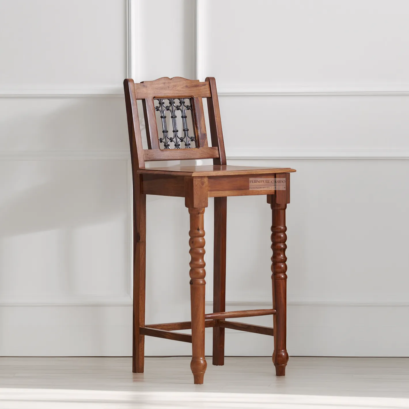 traditional wooden bar stool chairs