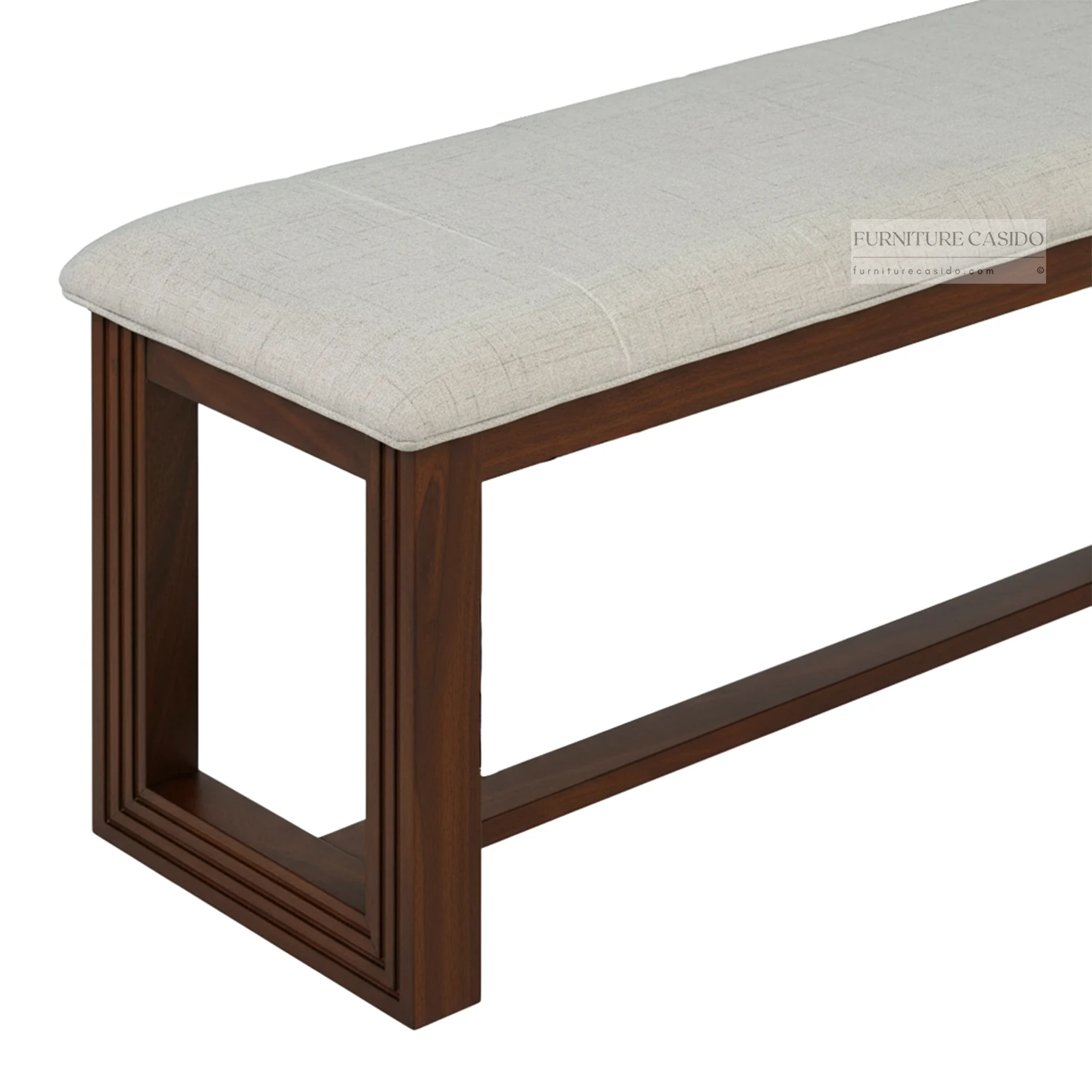 modern dining table set 6 seater + bench set with upholstered chairs