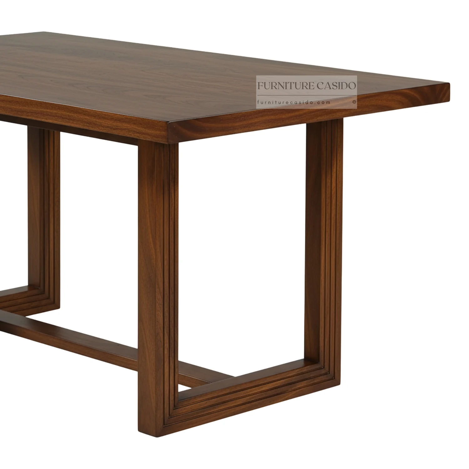 modern dining table set 6 seater + bench set with upholstered chairs