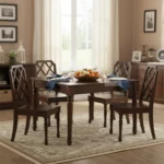 LATTICE SOLID SHEESHAM WOODEN DINING TABLE SET 4 SEATER SIZE - 6 & 8 SEATER OPTION AVAILABLE