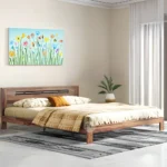 SHEESHAM WOOD MODERN QUEEN SIZE BED DESIGN WITHOUT STORAGE