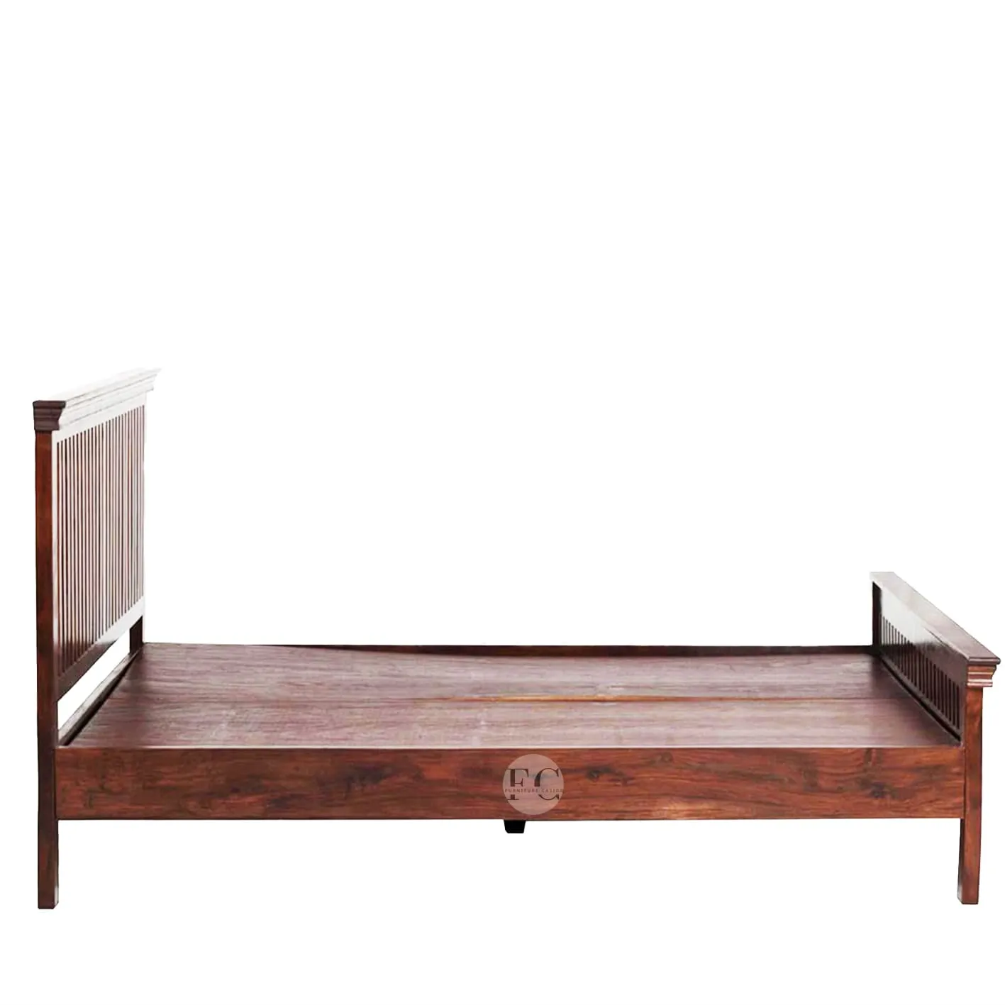 solid wood king size bed without storage - bedroom furniture