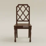 LATTICE SOLID WOODEN DINING CHAIR DESIGN
