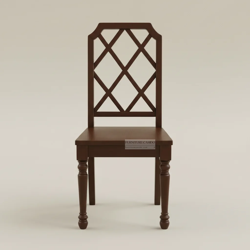 solid wooden dining chair design