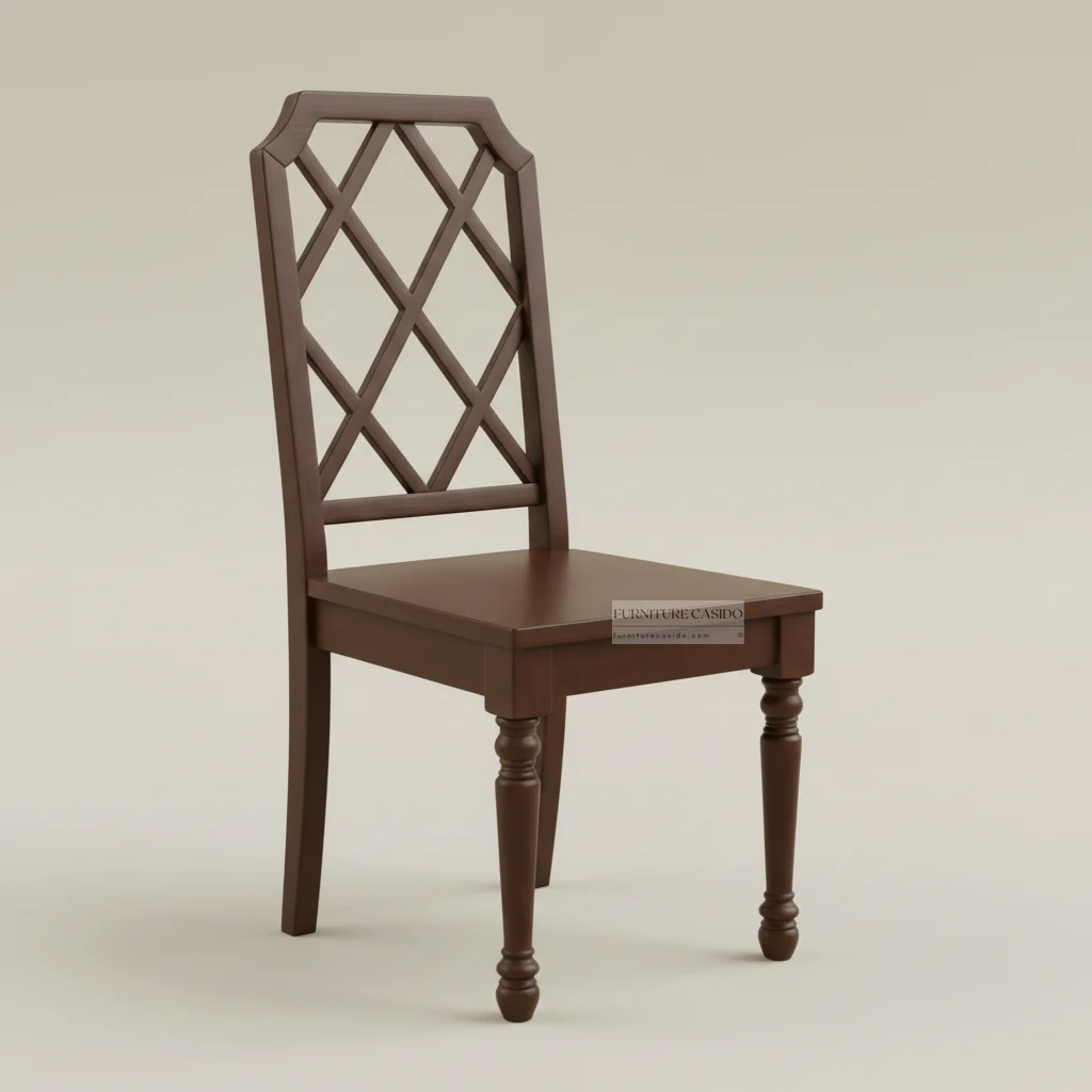 solid wooden dining chair design